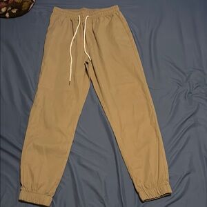 Men's Tan Jogger Pants